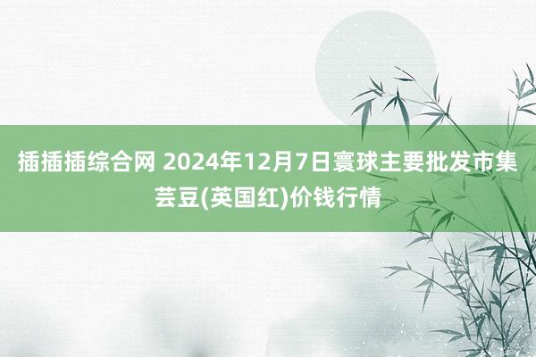 插插插综合网 2024年12月7日寰球主要批发市集芸豆(英国红)价钱行情