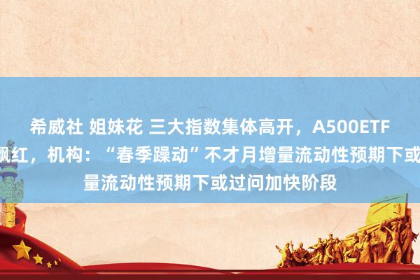 希威社 姐妹花 三大指数集体高开，A500ETF（159339）飘红，机构：“春季躁动”不才月增量流动性预期下或过问加快阶段