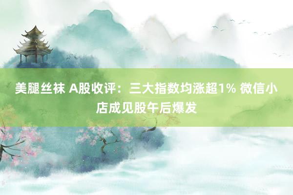 美腿丝袜 A股收评：三大指数均涨超1% 微信小店成见股午后爆发
