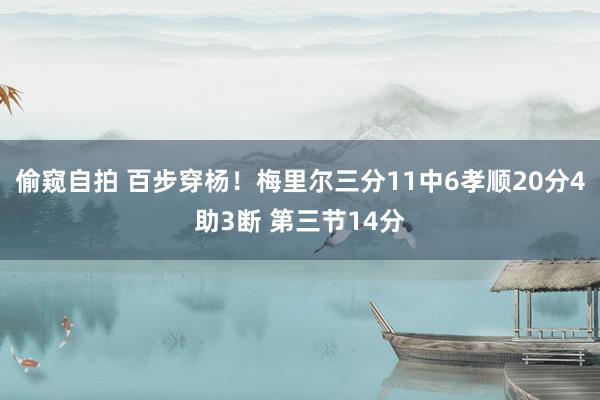 偷窥自拍 百步穿杨！梅里尔三分11中6孝顺20分4助3断 第三节14分