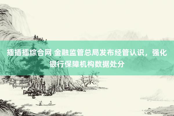 插插插综合网 金融监管总局发布经管认识，强化银行保障机构数据处分