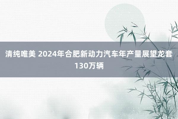 清纯唯美 2024年合肥新动力汽车年产量展望龙套130万辆