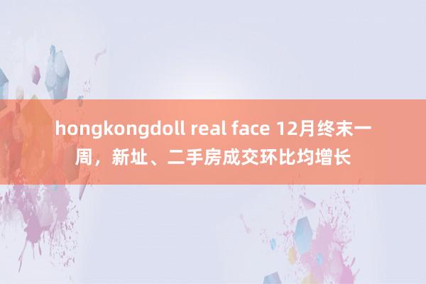 hongkongdoll real face 12月终末一周，新址、二手房成交环比均增长