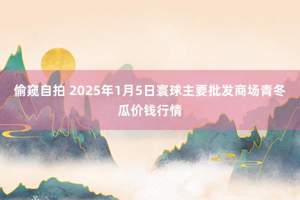 偷窥自拍 2025年1月5日寰球主要批发商场青冬瓜价钱行情