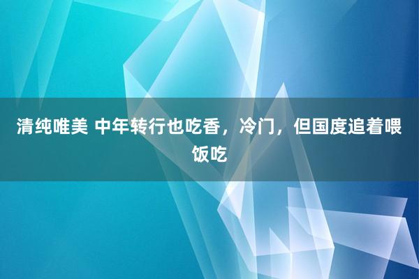 清纯唯美 中年转行也吃香，冷门，但国度追着喂饭吃