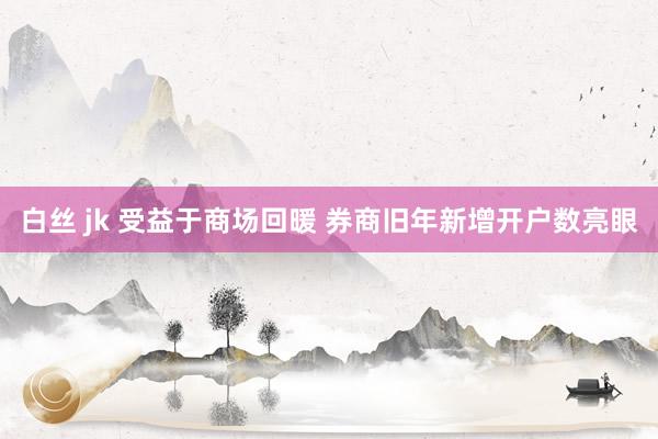 白丝 jk 受益于商场回暖 券商旧年新增开户数亮眼